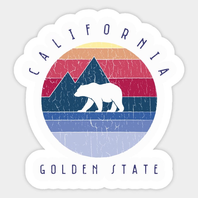 Caifornia bear Sticker by Dennson Creative